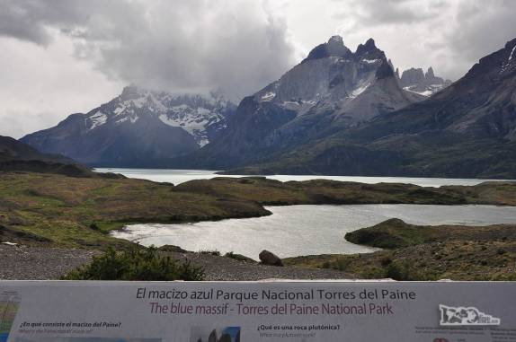 Mesmo em dia nublado, as paisagens grandiosas do parque Nacional Torres del Paine, no sul do Chile